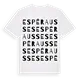 Espérausses ordlek t-shirt