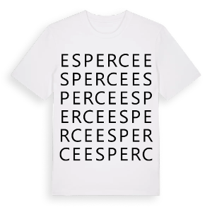 Esperce ordlek t-shirt – ekologisk bomull t-shirt från Pinshirt