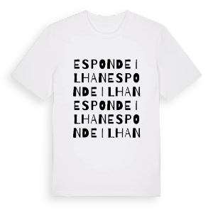 Espondeilhan ordlek t-shirt – ekologisk bomull t-shirt från Pinshirt