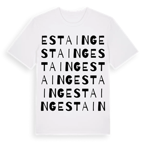 Estaing ordlek t-shirt – ekologisk bomull t-shirt från Pinshirt