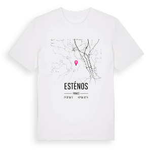 Esténos karta t-shirt – ekologisk bomull t-shirt från Pinshirt