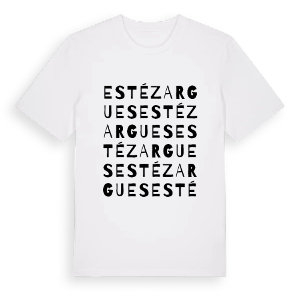 Estézargues ordlek t-shirt – ekologisk bomull t-shirt från Pinshirt