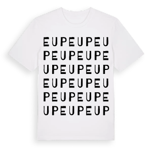 Eup ordlek t-shirt – ekologisk bomull t-shirt från Pinshirt