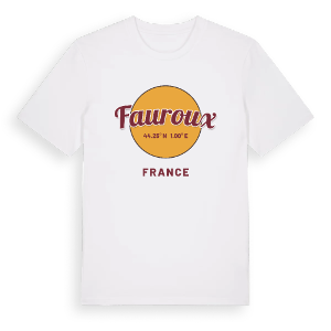 Fauroux cirkel t-shirt – ekologisk bomull t-shirt från Pinshirt