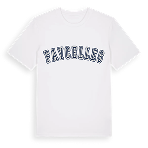 Faycelles college t-shirt – ekologisk bomull t-shirt från Pinshirt