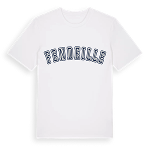 Fendeille college t-shirt – ekologisk bomull t-shirt från Pinshirt