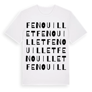 Fenouillet ordlek t-shirt – ekologisk bomull t-shirt från Pinshirt