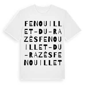 Fenouillet-du-Razès ordlek t-shirt – ekologisk bomull t-shirt från Pinshirt