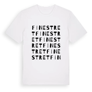 Finestret ordlek t-shirt – ekologisk bomull t-shirt från Pinshirt
