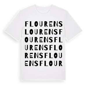 Flourens ordlek t-shirt – ekologisk bomull t-shirt från Pinshirt