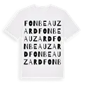 Fonbeauzard ordlek t-shirt
