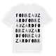 Fonbeauzard ordlek t-shirt