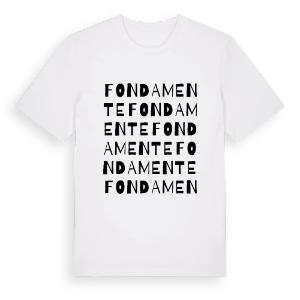 Fondamente ordlek t-shirt – ekologisk bomull t-shirt från Pinshirt