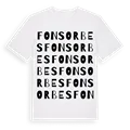 Fonsorbes ordlek t-shirt