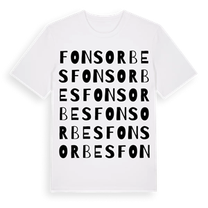 Fonsorbes ordlek t-shirt – ekologisk bomull t-shirt från Pinshirt