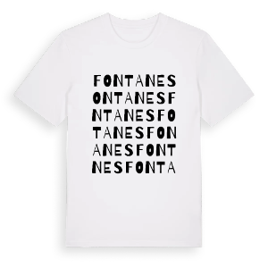 Fontanes ordlek t-shirt – ekologisk bomull t-shirt från Pinshirt