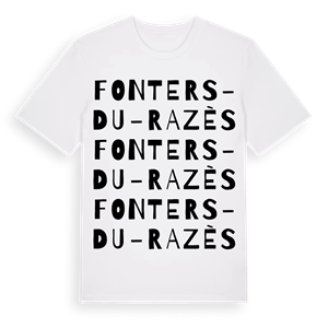 Fonters-du-Razès ordlek t-shirt – ekologisk bomull t-shirt från Pinshirt