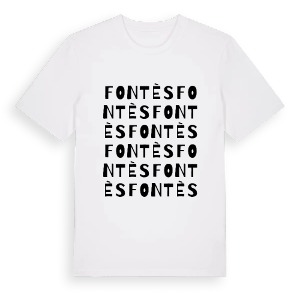Fontès ordlek t-shirt – ekologisk bomull t-shirt från Pinshirt