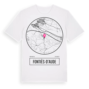 Fontiès-d'Aude t-shirt – ekologisk bomull t-shirt från Pinshirt