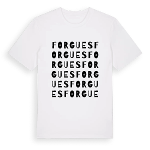 Forgues ordlek t-shirt – ekologisk bomull t-shirt från Pinshirt