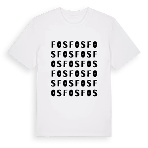 Fos ordlek t-shirt – ekologisk bomull t-shirt från Pinshirt