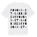 Fougax-et-Barrineuf ordlek t-shirt