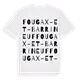 Fougax-et-Barrineuf ordlek t-shirt