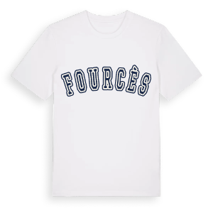 Fourcès college t-shirt – ekologisk bomull t-shirt från Pinshirt