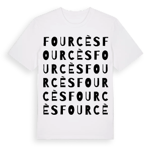 Fourcès ordlek t-shirt – ekologisk bomull t-shirt från Pinshirt