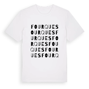 Fourques ordlek t-shirt – ekologisk bomull t-shirt från Pinshirt