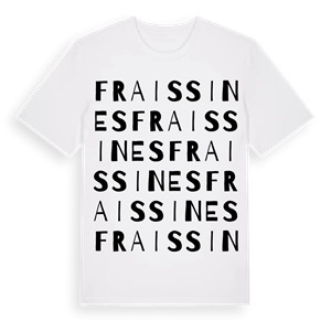 Fraissines ordlek t-shirt – ekologisk bomull t-shirt från Pinshirt