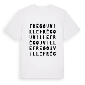 Frégouville ordlek t-shirt – ekologisk bomull t-shirt från Pinshirt