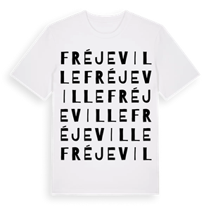 Fréjeville ordlek t-shirt – ekologisk bomull t-shirt från Pinshirt