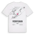 Frontignan karta t-shirt