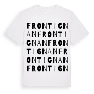 Frontignan ordlek t-shirt – ekologisk bomull t-shirt från Pinshirt