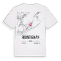 Frontignan karta t-shirt