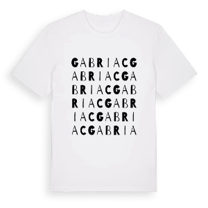 Gabriac ordlek t-shirt – ekologisk bomull t-shirt från Pinshirt