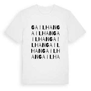 Gailhan ordlek t-shirt – ekologisk bomull t-shirt från Pinshirt