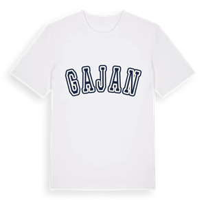 Gajan college t-shirt – ekologisk bomull t-shirt från Pinshirt
