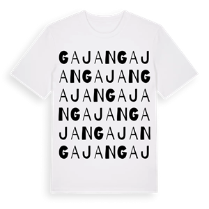 Gajan ordlek t-shirt – ekologisk bomull t-shirt från Pinshirt