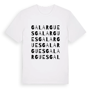 Galargues ordlek t-shirt – ekologisk bomull t-shirt från Pinshirt
