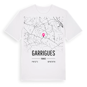 Garrigues karta t-shirt – ekologisk bomull t-shirt från Pinshirt