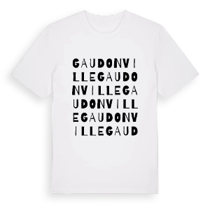 Gaudonville ordlek t-shirt – ekologisk bomull t-shirt från Pinshirt