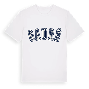 Gauré college t-shirt – ekologisk bomull t-shirt från Pinshirt