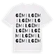 Gémil ordlek t-shirt