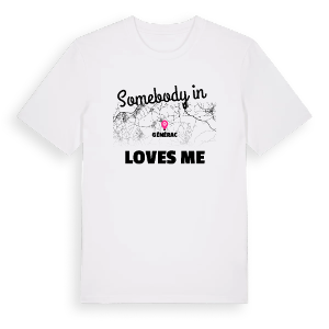 Någon i Générac älskar mig t-shirt – ekologisk bomull t-shirt från Pinshirt