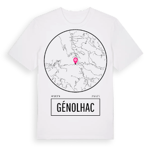Génolhac t-shirt – ekologisk bomull t-shirt från Pinshirt