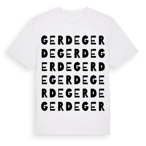Gerde ordlek t-shirt – ekologisk bomull t-shirt från Pinshirt