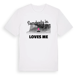Någon i Gers älskar mig t-shirt – ekologisk bomull t-shirt från Pinshirt