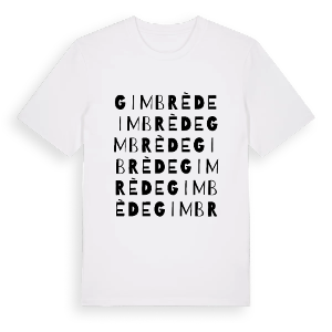 Gimbrède ordlek t-shirt – ekologisk bomull t-shirt från Pinshirt